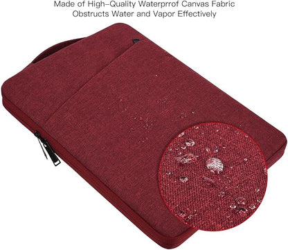 13 inch Laptop Sleeve Case for 13 inch New MacBook Air M4 A3240 2025/ M3 A3113/ M2 A2681/ M1 A2337 Computer Bag, Wine Red