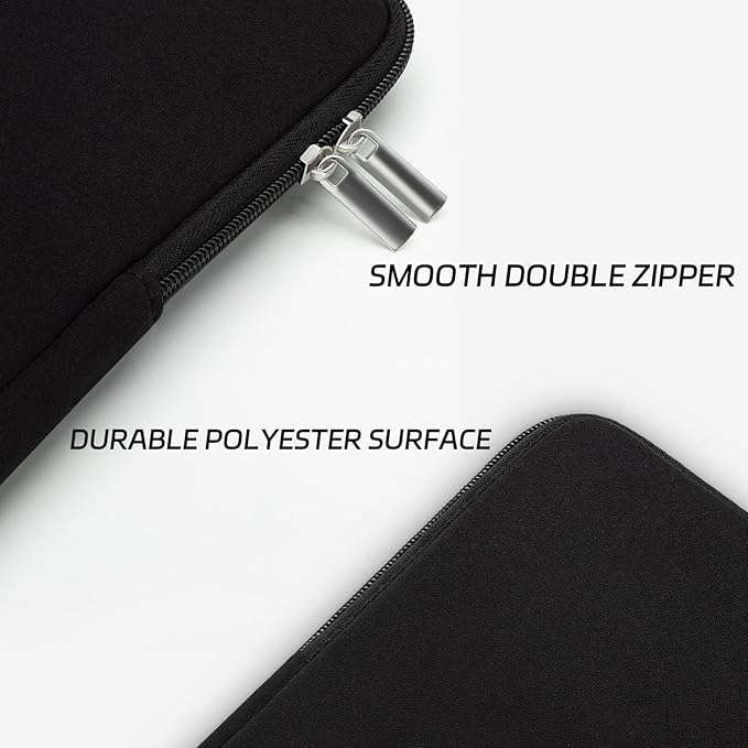 RAINYEAR 16 Inch Laptop Sleeve Protective Soft Case Padded Zipper Cover Bag Specially Compatible with 16" MacBook Pro M1 M2 M3 M4 Pro/Max A2141 A2485 A2780 A2991 A3403 A3186 (Black)