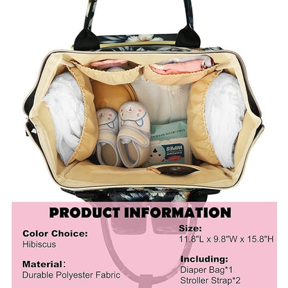 Femuar Diaper Bag Backpack Multifunction Maternity Diaper Bag for Baby Girls & Boys Large Capacity Travel Nappy Bags