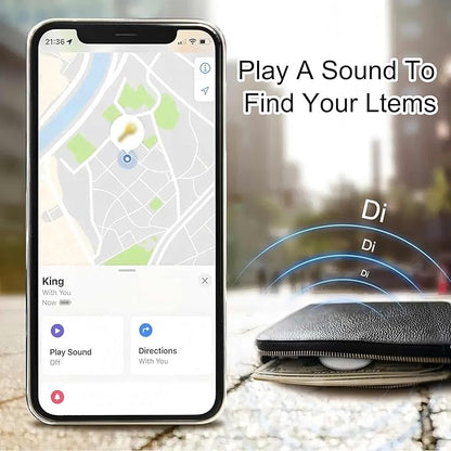 Mini GPS Tracker for Vehicles, Hidden Tracking Device for Vehicles, Car Tracker No Subscription Work with Find My (iOS Only), Vehicle Tracker with Audio for Kids, Dogs, Key, Luggage, Bag (1)