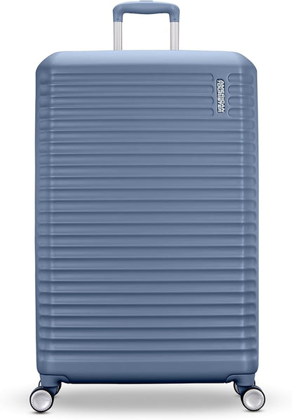 American Tourister Stratum 3.0 Large 28-Inch Spinner, Airline Approved, Durable Hardside Luggage, Expands 1.5", RightHeight™ Adjustable Handle, Elemental Blue