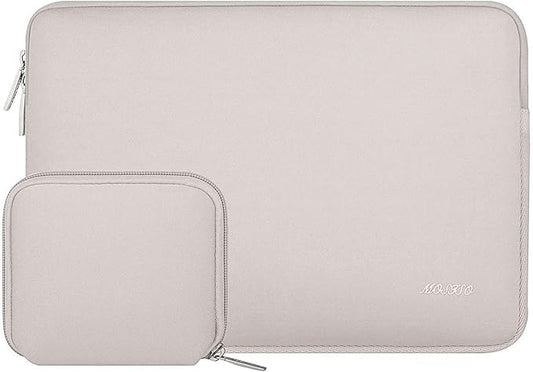 MOSISO Laptop Case 15 inch, 15 inch Laptop Sleeve Bag Compatible with MacBook Air 15 M4 A3241 M3 A3114 M2 A2941 2025 2024 2023, Dell XPS 15, Neoprene Computer Sleeve Bag with Small Case, Rock Gray