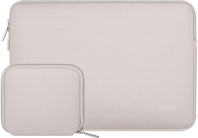 MOSISO Laptop Case 13.3 inch, 13-13.3 inch Laptop Sleeve Bag Compatible with MacBook Air/Pro 13/Pro 14 M5 M4 M3 M2 M1, HP Dell ASUS Lenovo, Neoprene Computer Sleeve Bag with Small Case, Rock Gray