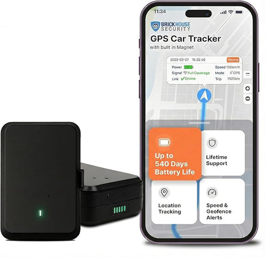 Brickhouse Security EON Odyssey GPS Tracker for Vehicles & Assets – Magnetic Waterproof 4G LTE Asset & Vehicle GPS Tracker with Long Battery Life, Real-Time Tracking, Geofence & Tamper Alert