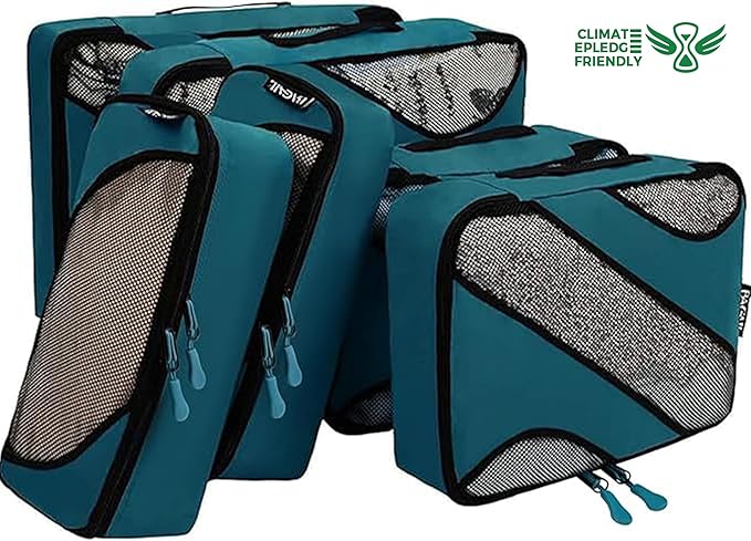 BAGAIL 6 Set Packing Cubes,Travel Luggage Packing Organizers