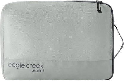 Eagle Creek Pack-It Reveal Cube - Lightweight Packing Cubes for Optimizing Luggage Space - Easy to Carry - Mesh Fabric - Water-Resistant - Easy Grab Zipper - Large - Storm Grey