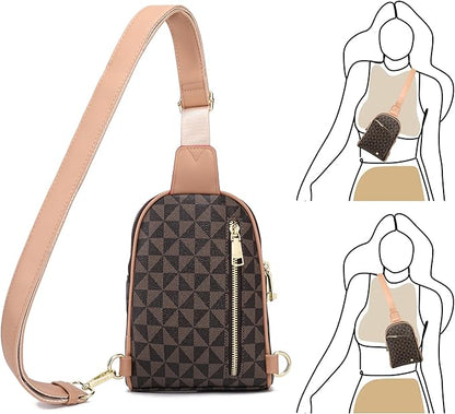 INICAT RFID Blocking Sling Bag,Anti Theft Crossbody Bags for Women,Travel Gifts Cross Body Purses Vegan Leather