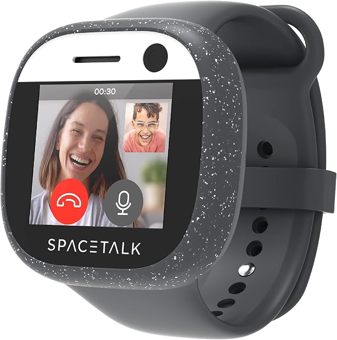 SPACETALK Adventurer Smartwatch (Midnight) | Kids Smart Watch with 4G, GPS, Text & Video Calling | 5MP Camera | Splashproof | Sim Included | Tough Screen | *Mobile Plan Required (Sold Separately)*