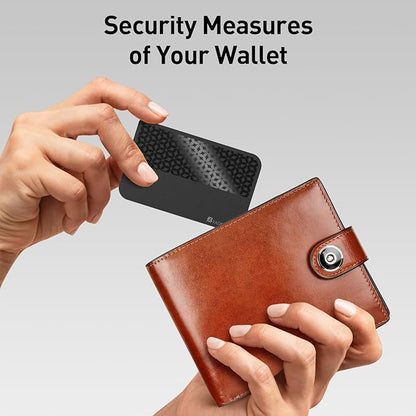 2025 [Apple MFi Certified] (iOS Only) Bluetooth Tracker Smart Card for Apple Find My iPhone Wallet GPS Tracker, 5-10 Years Staying Power, Keys Finder and Item Locator for Keys, Bags, Passport