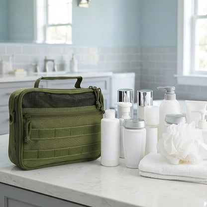 VELVEBAG Mens Toiletry Travel Bag Hanging Toiletry Bag Toiletry Bag Shaving Bag for Men Travel for Cosmetic,Toiletries Accessories, Green