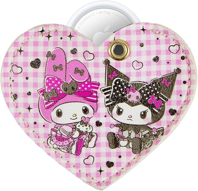 Sonix x Sanrio Keychain Case Compatible with Apple AirTag | Protective AirTag Cover Keychain Charm | Kuromi & My Melody 20th Anniversary