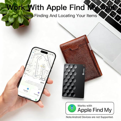Smart Tracker [Apple MFi Certified] with Apple Find My, Bluetooth Wallet Finder, 5-10 Years Staying Power, Smart Tag GPS Item Locator Tracking Device, for Keys, Wallet, Luggage, Pet, Bag