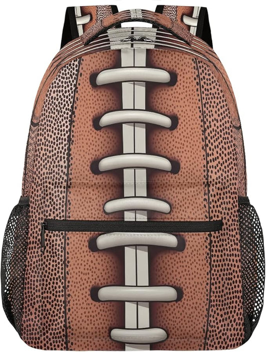 American Football Vintage Backpack for Women Men Kids 16 Inch Laptop Backpack Lightweight Travel Backpack Purse Casual Daypack School Backpacks for Girls Boys