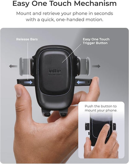 iOttie Easy One Touch Advanced CD Slot Car Phone Mount - Universal Cell Phone Holder for iPhone, Google, Samsung, LG, Moto and All Other Smartphones