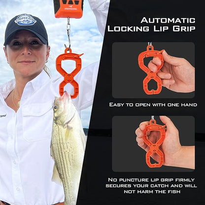 KastKing Fish Scale, WideView Floating Waterproof Digital Scale, 2.5” Large LCD Display, 110lb Capacity, Multi-Mode Pound/Ounces & Kilograms, Stores up to 9 Weights, Fishing Gifts for Men