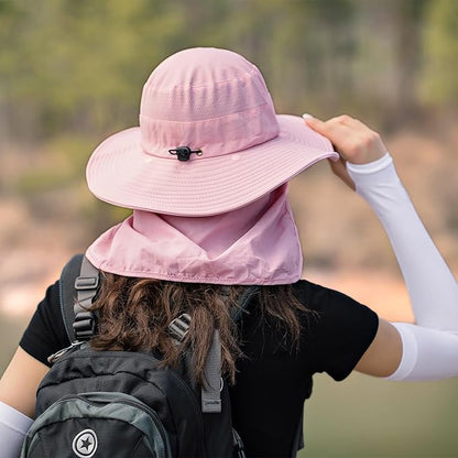 Sun Hats for Men Women Fishing Hat UPF 50+ Breathable Wide Brim Summer UV Protection Hat