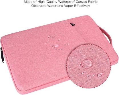 15.6 Inch Laptop Case Sleeve for Women, Waterproof Chromebook Bag for Lenovo ideaPad 3i/ideaPad 1, ASUS VivoBook Go, Dell Inspiron, Pink