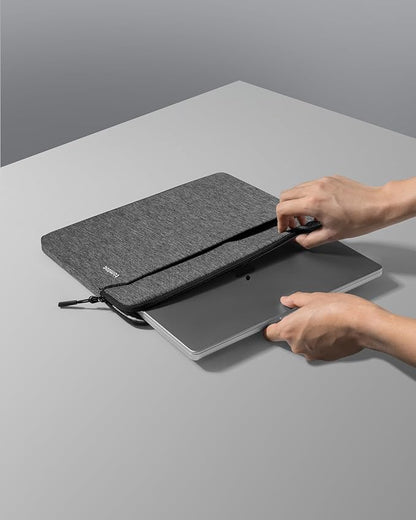 tomtoc Slim Laptop Sleeve Case for 13-inch New MacBook Air M4/A3420 M3/A3113 M2/A2681, M1/A2337 2025-2018, MacBook Pro M2/M1, Water-Resistant Protective Carrying Case with Accessories Pocket