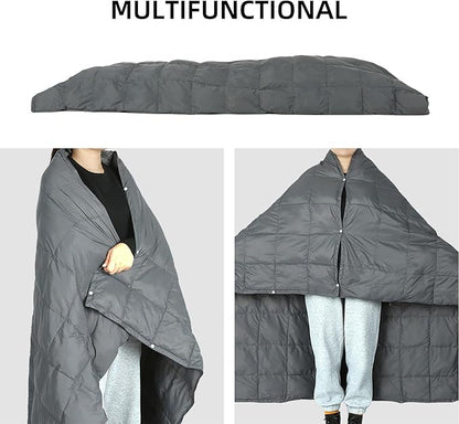 ROCK CLOUD Packable Camping Blanket Ultralight Outdoor Blankets Stadium for Hiking Camp Travel Outside Sports, Grey