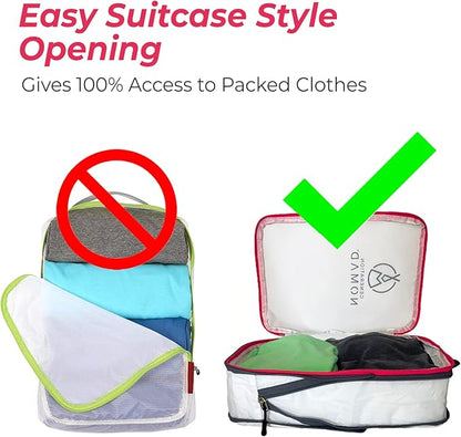 Generation Nomad Compression Packing Cubes for Travel | Best Compression Packing Cubes | Set of 2 PINK