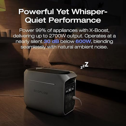 EF ECOFLOW Solar Generator DELTA 3 Plus with 400W Solar Panel (2024 New), 1000W Solar Input, LFP(LiFePO4) Battery, Portable Power Station for Home Backup Power, Camping & RVs