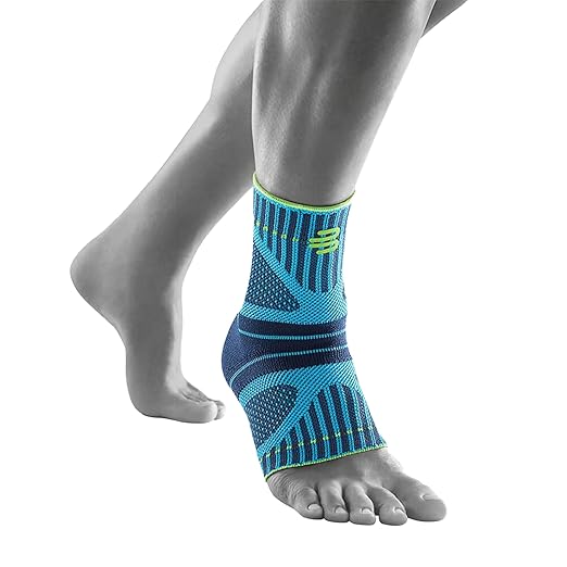 Bauerfeind Sports Ankle Support Dynamic - Ankle Compression Sleeve for Freedom of Movement - 3D AirKnit Fabric for Breathability - Premium Quality & Washable (XS, Rivera)