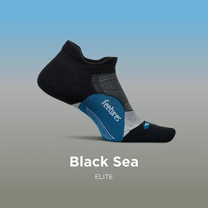 Feetures Elite Light Cushion No Show Tab Athletic Ankle Socks - Sport Sock with Targeted Compression