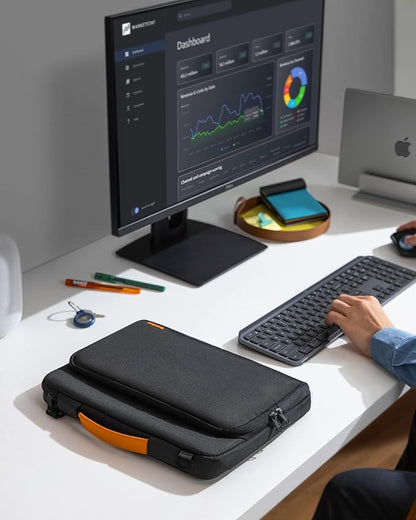 tomtoc 360 Protective Laptop Shoulder Bag for 14-inch MacBook Pro M5/M4/M3/M2/M1 Pro/Max A3434 A3112 A3401 2025-2021, Water-Resistant Carrying Case for 13.5-14.4 Inch Microsoft Surface Laptop 7/6/5