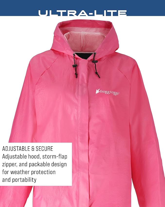 FROGG TOGGS Women's Ultra-Lite2 2-Layer Waterproof Breathable Rain Jacket