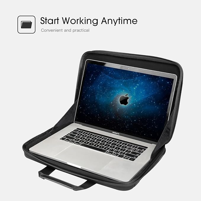 Smatree Hard Laptop Handbag Sleeve for 14.2 inch Macbook Pro M5 2025/M4 2024/M3 2023 A2918/A2992, 13 inch MacBook Air M4 2025/M3 2024/2022, 14inch Acer Swift 3/ideapad Laptop Carrying Bag