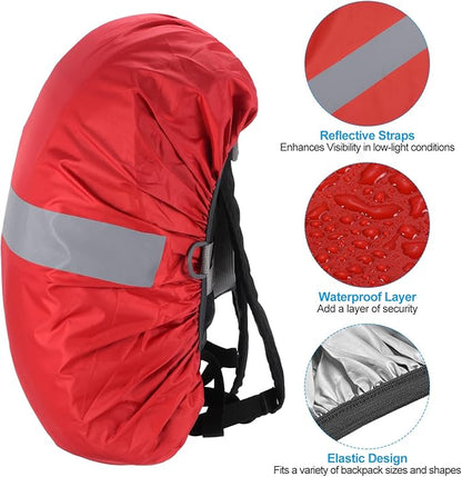 PATIKIL Waterproof Backpack Rain Cover, Non-Slip Backpack Cover with Reflective Strap Stay Dry for Hiking, Camping, Hunting