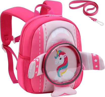 Padgene Toddler Backpacks Kids Preschool Backpack Waterproof Neoprene Animal Schoolbag Lunch backpack 3D Cartoon Dinasour Mini Travel Bag for Boys Girls Ages 3-5