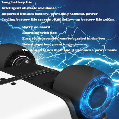 Electric Suitcase That Follows You, Smart Fingerprint Unlock Riding Trolley Case with Mobile Charging, Hardside Luggage Auto Follow, APP Control (C)
