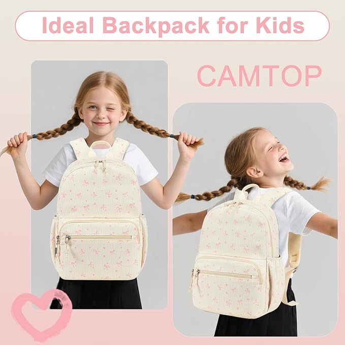 CAMTOP Preschool Backpack for Kids Boys Girls Toddler Backpack Kindergarten School Bookbags for Age 3-8