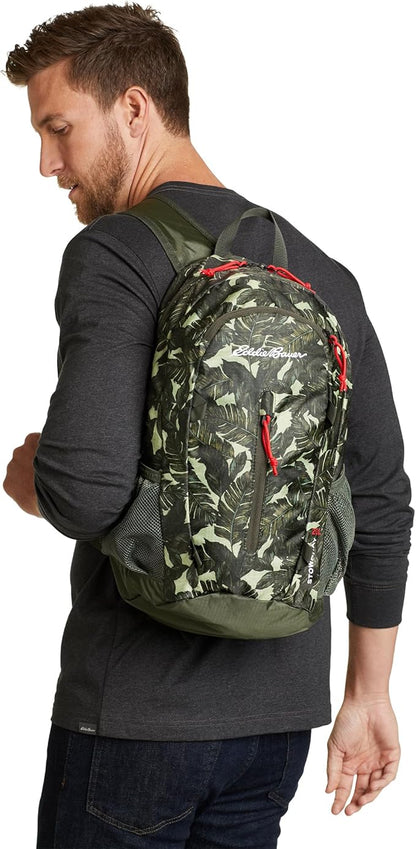 Eddie Bauer Stowaway Packable 20L Backpack-Made from Ripstop Polyester, Tobacco, One Size