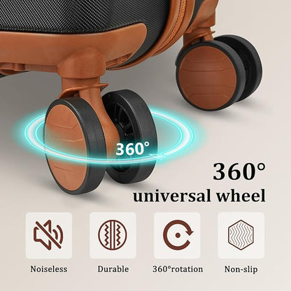 imiomo Carry on Luggage 22x14x9 Airline Approved, Hardside 20 Inch Carry-on Suitcases with Spinner Wheels and TSA Lock