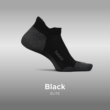 Feetures Elite Max Cushion No Show Tab Ankle Socks - Sport Sock with Targeted Compression
