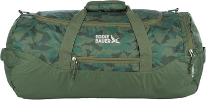 Eddie Bauer Stowaway Packable Duffel Bag | Travel | Foldable | Lightweight | Durable | Ripstop Polyester