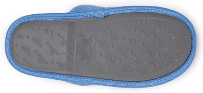 Laura Ashley Ladies Embroidered Soft Terry Scuff Slipper