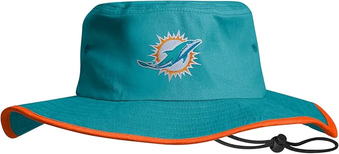 NFL Solid Team Color Logo Sport Outdoor Sun Bucket Boonie Hat