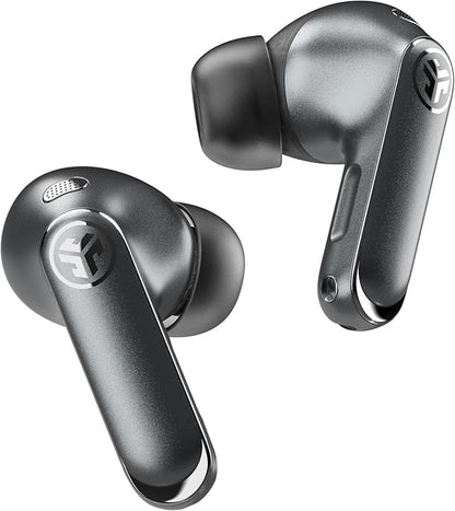 JLab Epic Pods ANC True Wireless Bluetooth Earbuds, Hybrid Dual Driver System, Knowles Balanced Armature, Adaptive Noise Canceling, 56+ Hours Playtime, Custom Sound via App, Wireless Charging, Black