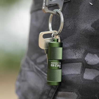 OLIGHT I1R 2 Pro Eos 180 Lumens EDC Rechargeable Keychain Flashlight, Powered by Built-in Rechargeable Battery with Type-C USB Cable, Slim Mini Handheld Light for Everyday Carry (OD Green)
