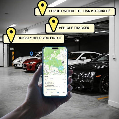 10 Years Long Life Battery Item Finder Tracker Locator, no Monthly fee, no Subscription, no sim for Vehicles car ebike Truck Luggage School Bag..., Good Replacement for GPS (for Android)
