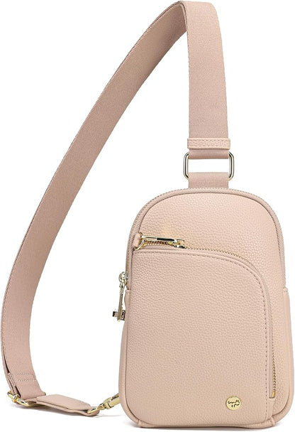 INICAT RFID Blocking Sling Bag,Anti Theft Crossbody Bags for Women,Travel Gifts Cross Body Purses Vegan Leather