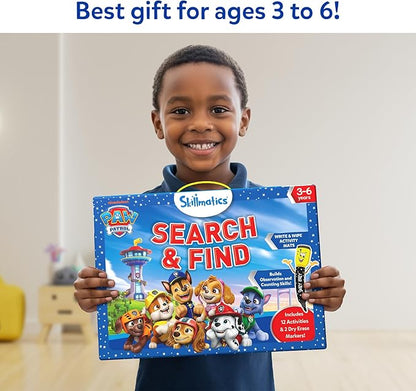 Skillmatics Search and Find PAW Patrol Educational Game - Reusable Preschool Learning Activities, Perfect for Toddlers & Kids Who Love Toys, Art & Crafts, Gifts for Boys & Girls Ages 3, 4, 5, 6