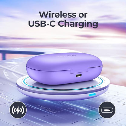 Active Noise Cancelling Wireless Earbuds Bluetooth Headphones 90 Hrs Playtime Ear Buds with Power Display Over-Ear Earphones with Earhooks IPX7 Waterproof Stereo Transparency Headset for Sports/Gym