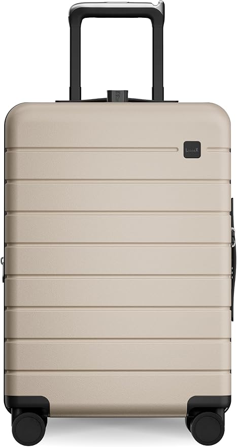 LUGGEX Carry On Luggage HUP3, Hardshell Suitcase with DiHook, Handy Pouch, 20 inch Expandable Suitcases Airline Approved TSA Lock, with Spinner Wheels (HX-Core)