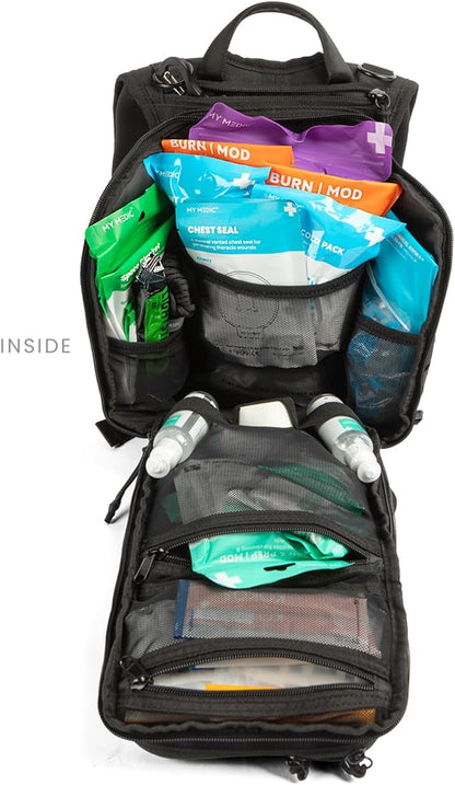 My Medic Recon Standard - HSA FSA First Aid Kit - 200+ First Aid and Survival Essentials, Supplies, & Must Have IFAK for Home, Car, Office or Business - Red