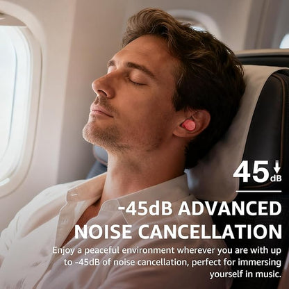 TOZO NC9 Hybrid Active Noise Cancelling Wireless Earbuds, 6 Mics ENC Clear Call, IPX8 Waterproof, in Ear Bluetooth 5.3 Headphones Stereo Bass Ear Buds 59H Playtime with LED Display 32 EQs via APP