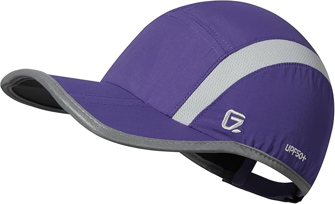 GADIEMKENSD Reflective Folding Outdoor Hat Unstructured Design UPF 50+ Sun Protection Sport Hats for Womens and Mens
